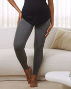 Main view - maternity hight wait leggings grey