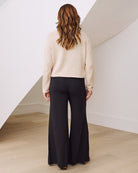 Maternity crew neck in beige