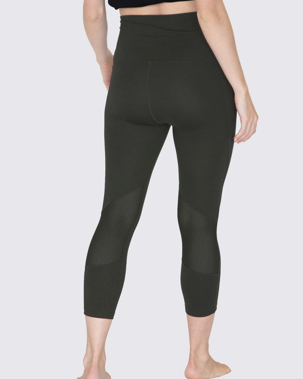 Maternity Workout 3/4 Length Legging - Khaki Green - Angel Maternity - Maternity clothes - shop online (6597620007015)