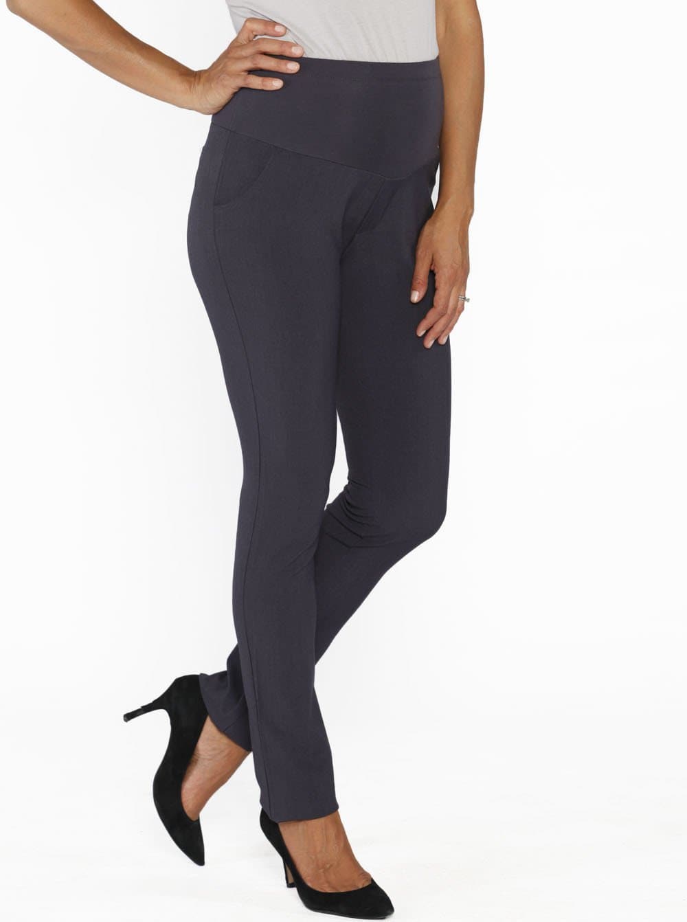 Maternity Straight Leg Work Pants - Grey - Best Sellers (10010720262)