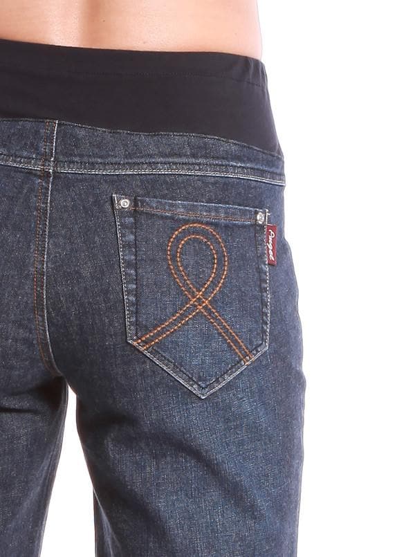 Maternity Denim Jean Shorts - Stone Wash - Angel Maternity - Maternity clothes - shop online (10013453254)