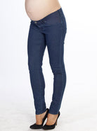 Angel Maternity Stephanie -Maternity Slim Jeans in Medium Blue (10013453510)