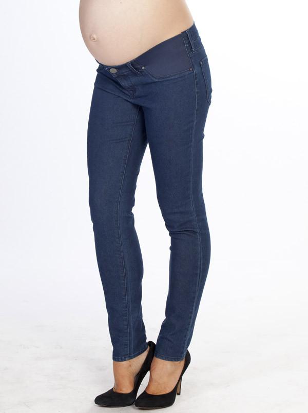 Angel Maternity Stephanie -Maternity Slim Jeans in Medium Blue (10013453510)