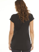 Basic Maternity Slogan Tee - Hands off the Bump - Angel Maternity - Maternity clothes - shop online (9984362310)