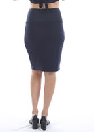 Maternity Straight Cut Ponti Work Skirt in Navy (10088251846)