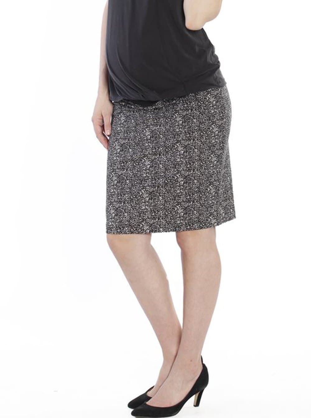 Maternity Skirt in Black & White Print - Angel Maternity - Maternity clothes - shop online (10590290837)