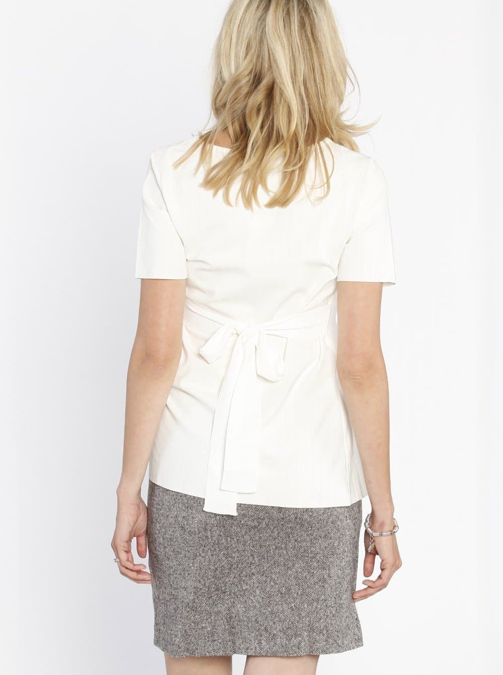 Maternity Wool Skirt in Classic Straight Cut - Brown - Angel Maternity - Maternity clothes - shop online (10152237062)