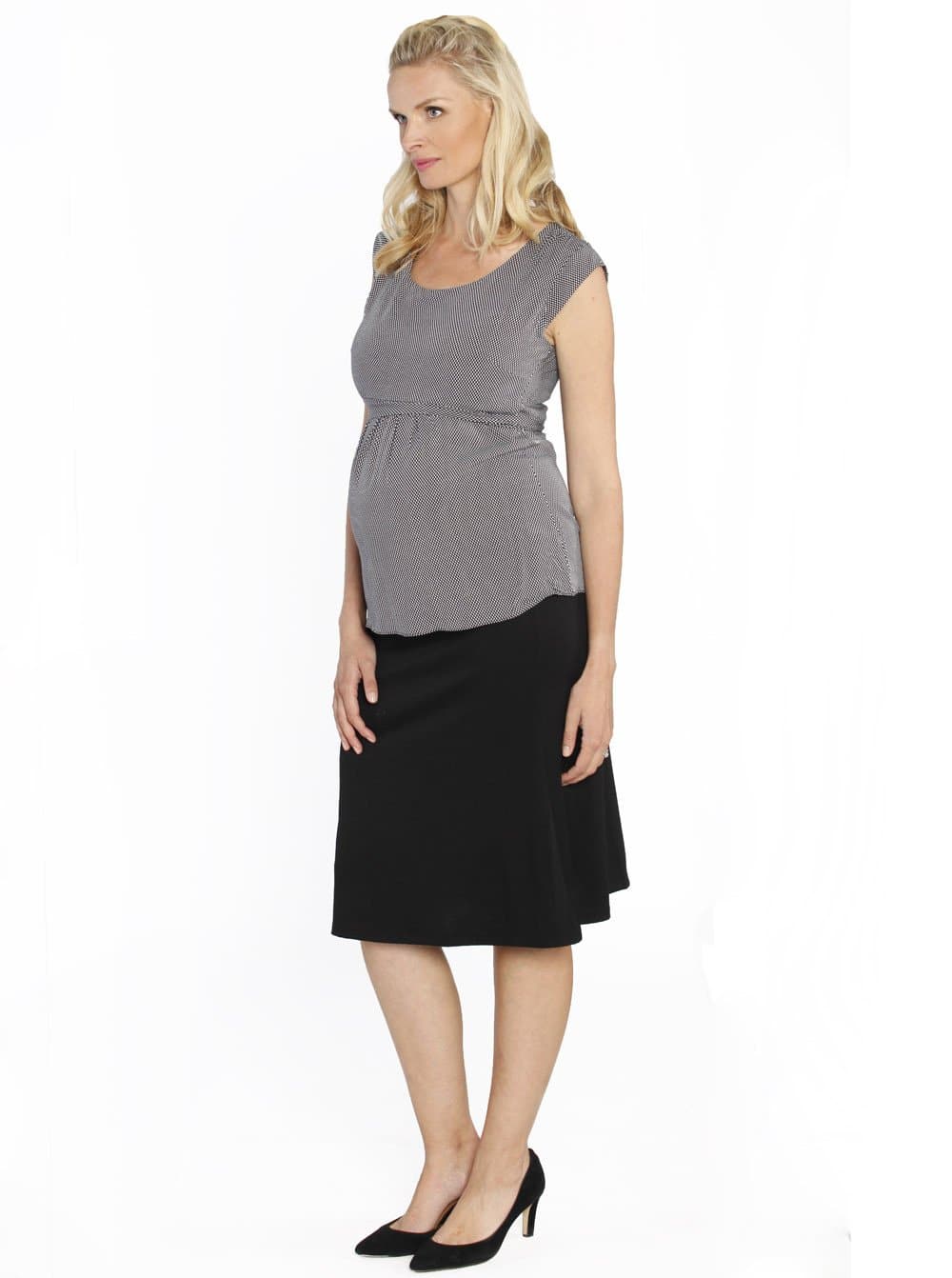 Maternity Soft Stretchy Skirt in Black (10152229446)