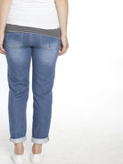 Maternity Boyfriend Jeans in Stretchy Cotton - Denim - Angel Maternity - Maternity clothes - shop online (129035862037)