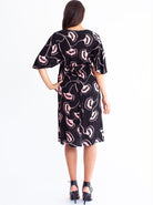 Maternity Bella Midi Dress - Hibiscus Print - Angel Maternity - Maternity clothes - shop online (4523172659303)