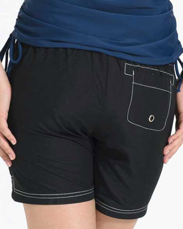 Maternity Board Short in Black with contrast stitches - Angel Maternity - Maternity clothes - shop online (10013453830)