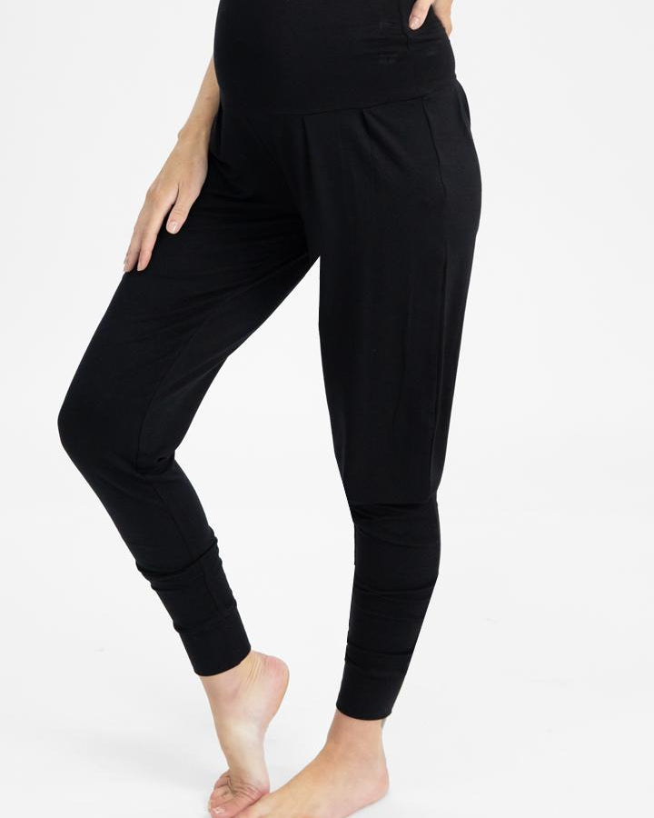 Maternity High Waist Pants in Black - Angel Maternity - Maternity clothes - shop online (4738846589031)