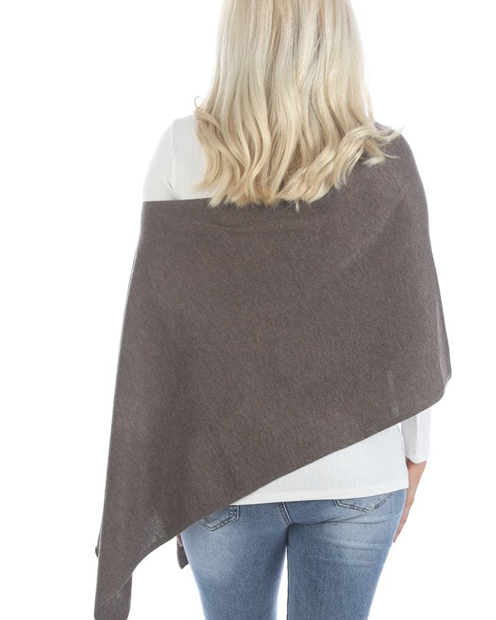 Moozie Mama Luxury Wrap/Poncho Maternity & Nursing Cover in Mocha (6642971836519)