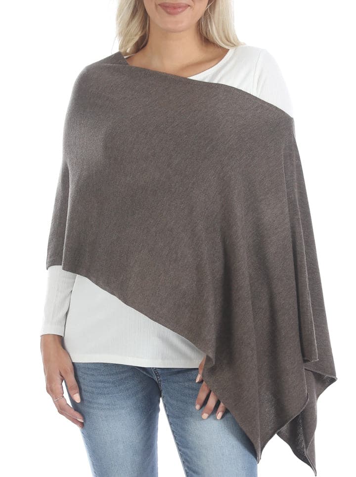 Moozie Mama Luxury Wrap/Poncho Maternity & Nursing Cover in Mocha (6642971836519)