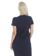 Bree Maternity Crossover  Work Top - Dark Navy (9984370630)