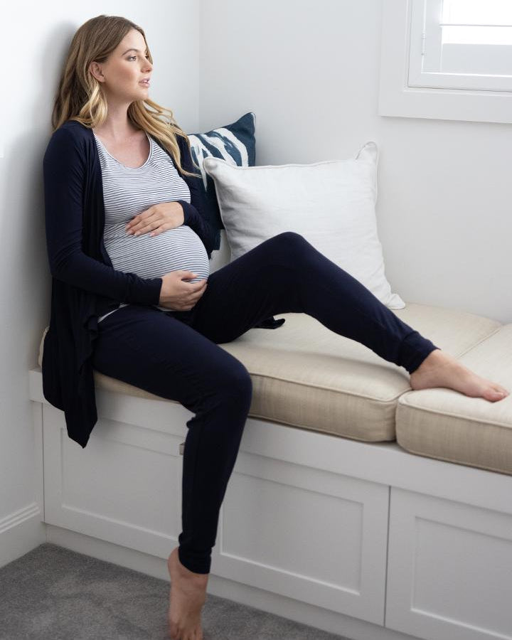 Maternity 3 Piece Relax Outfit in Navy (1964389302375)