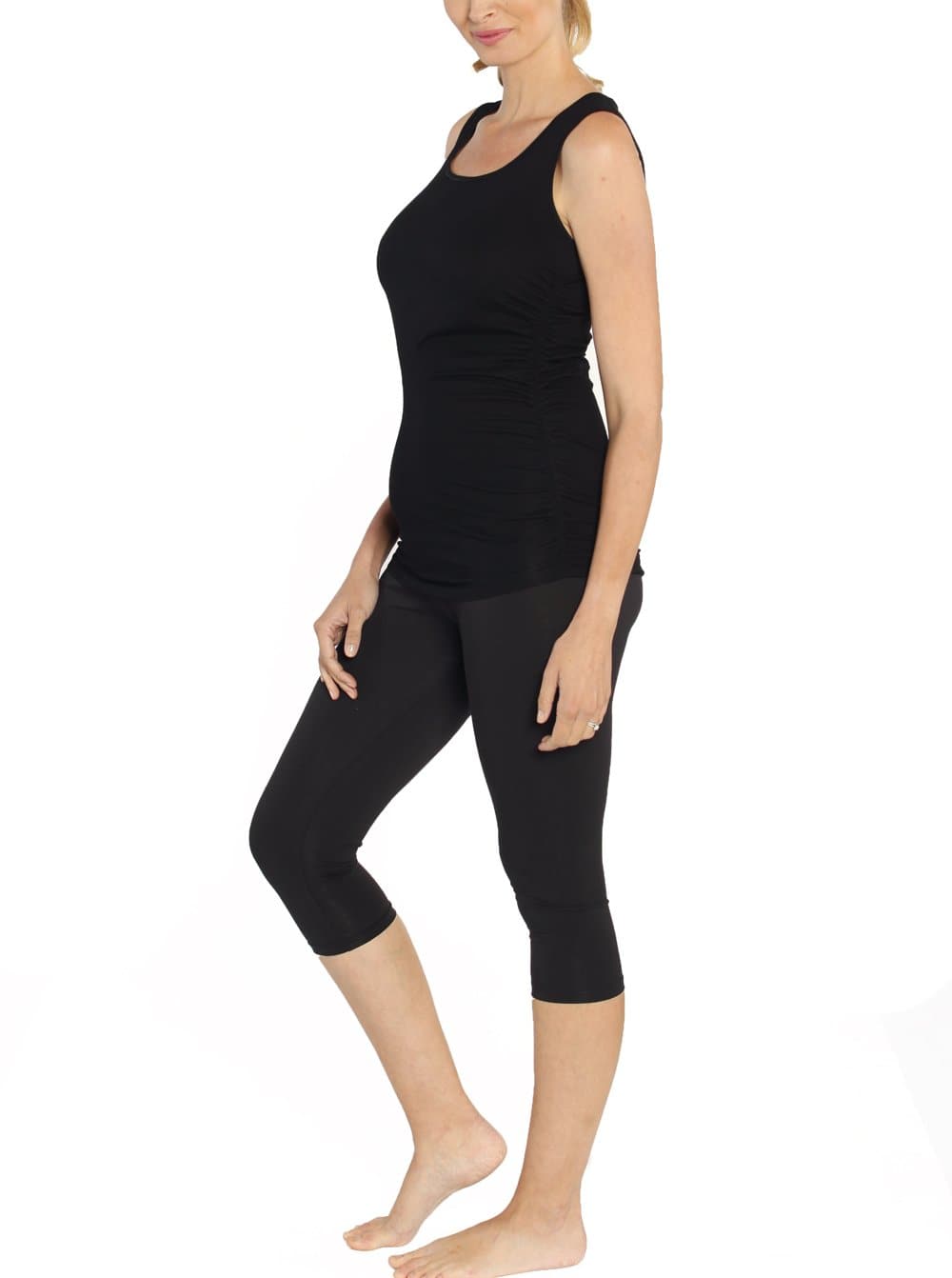 Postnatal Tummy Tight Control Capri Built-In Shaping 3/4 Legging - Angel Maternity - Maternity clothes - shop online (10010729030)