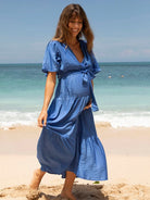 Cara Maternity Dress in Cobalt Blue (6626553462887)
