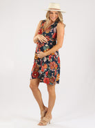 Eve Maternity Classic Wrap Dress in Floral Print (3949373063271)