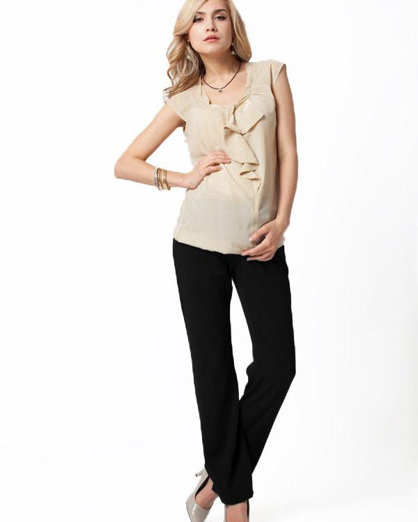 Maternity straight cut work pants (10010718534)