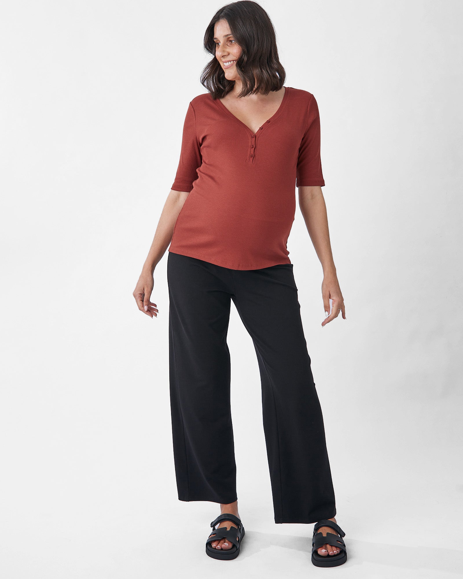 Side2 view:Our AngelMaternity-Comfortable-Stylish-Flattering-Fit-Soft-Fabric.