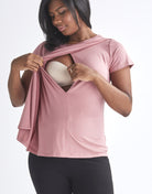 Nursing top - petal front desing for easy access for breastfeeding.
