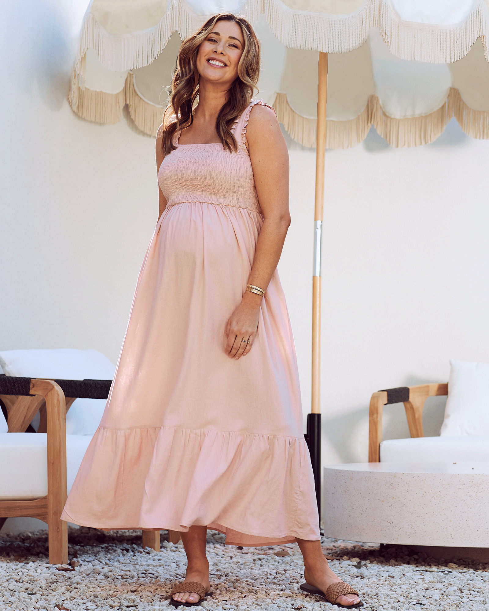 Baby blush 2025 pink dress