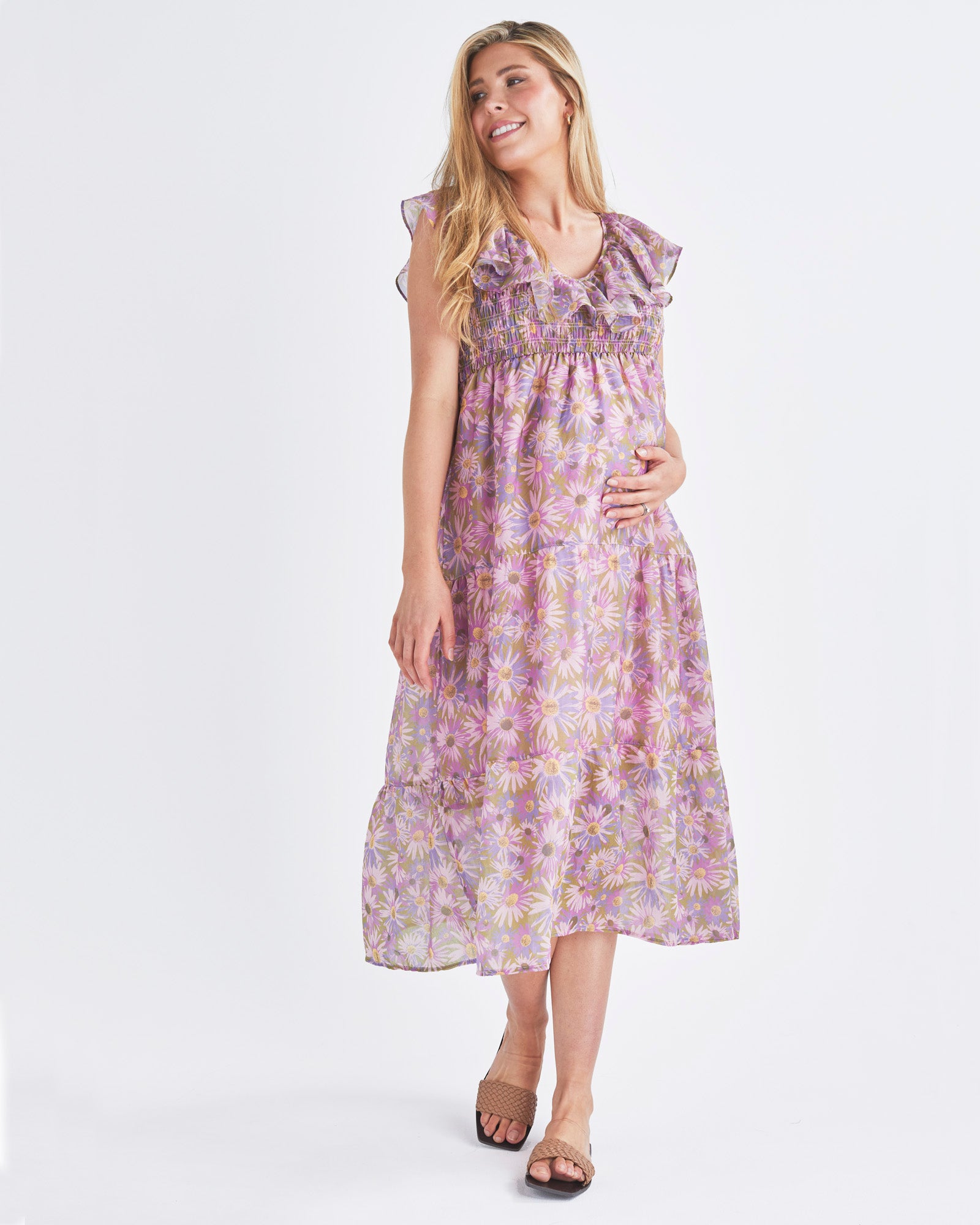 Maternity lilac dress discount