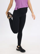 Full length Sports Legging - Black - Angel Maternity - Maternity clothes - shop online (6581573386343)