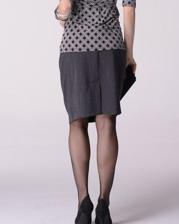 Angel Maternity  Skirt in Classic Straight Cut - Dark Charcoal (10013451590)