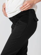 Angel Maternity Pants in Straight Slim Leg - Black (10010726918)