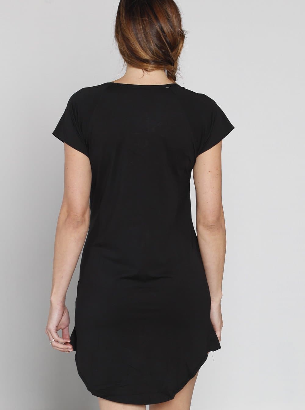 Loose Fit Night Sleepwear Dress - Black - Angel Maternity - Maternity clothes - shop online (10013543622)