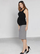 Angel Maternity Reversible Maternity Sleeveless Top in Black/ Stripes (9984865798)