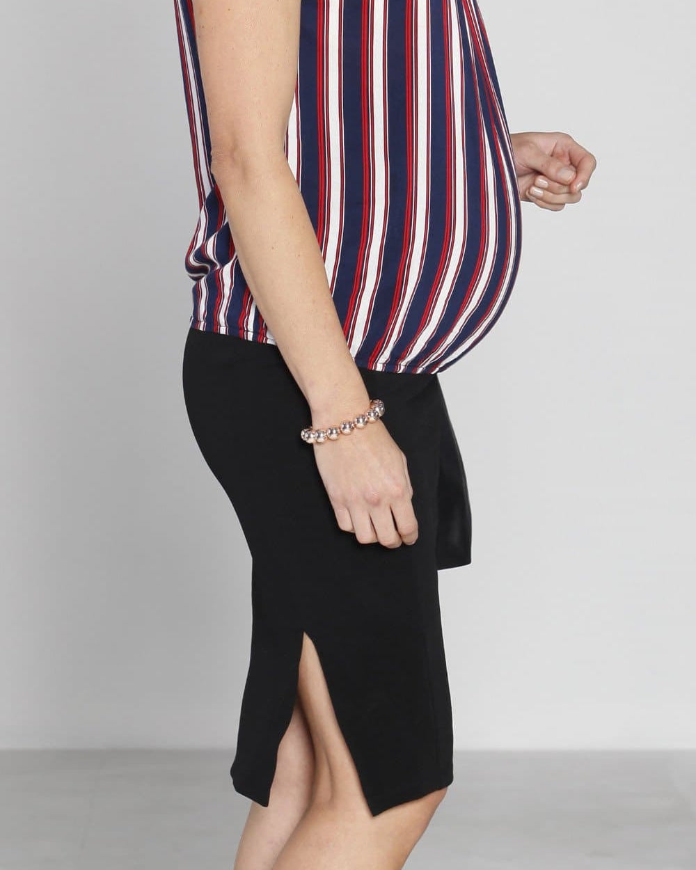 Maternity High Waist Stretchy Pencil Skirt - Black - Angel Maternity - Maternity clothes - shop online (10088245830)