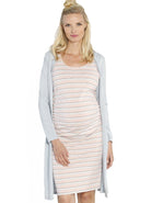 Maternity Long Lounge Light Weight Cardigan in Blue - Angel Maternity - Maternity clothes - shop online (11759312853)
