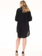 Maternity Oversize High Low Button Tunic Top - Angel Maternity - Maternity clothes - shop online (3991495573607)