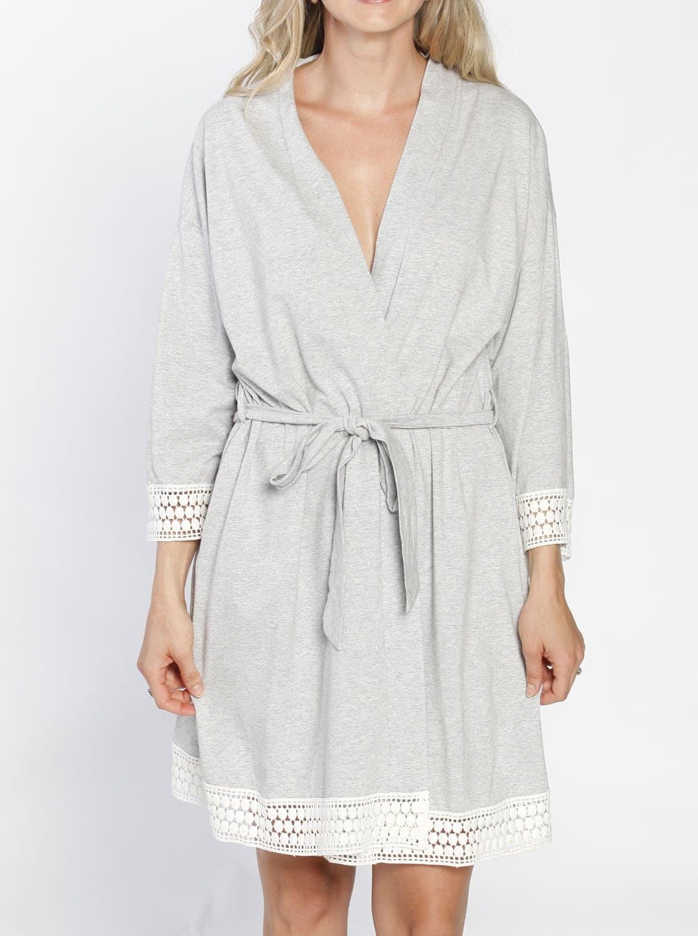 Ruby Joy Sleep Robe  - Grey front (198959530005)