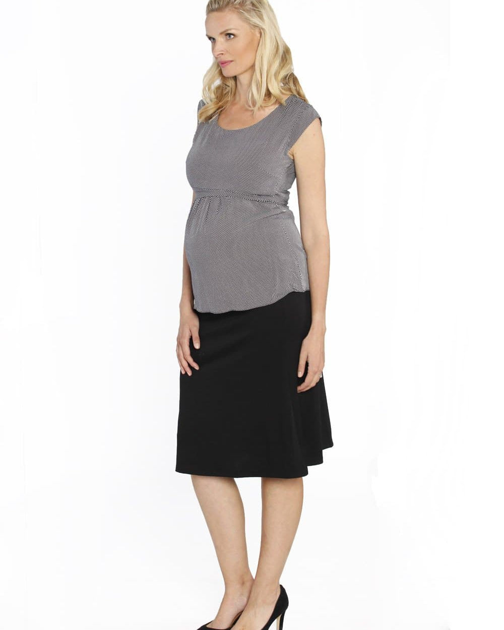 Maternity Soft Stretchy Skirt in Black (10152229446)