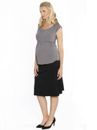 Maternity Soft Stretchy Skirt in Black (10152229446)