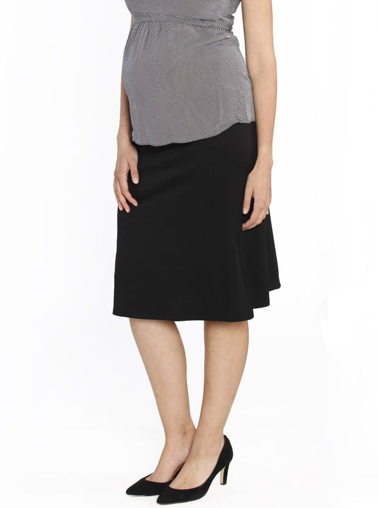 Maternity Soft Stretchy Skirt in Black #3049 - Angel Maternity - Maternity clothes - shop online (10152229446)