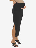 Maternity Maxi Skirt in Black - Angel Maternity - Maternity clothes - shop online (6560153108583)