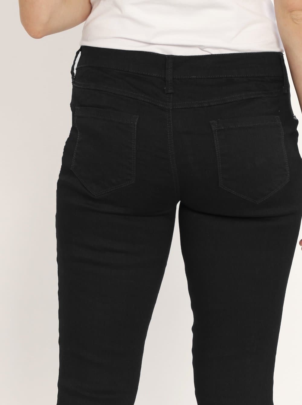 Maternity Comfortable Stretch Slim Jeans in Black - Angel Maternity - Maternity clothes - shop online (1568969490535)