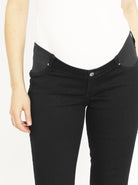 Maternity Comfortable Stretch Slim Jeans in Black - Angel Maternity - Maternity clothes - shop online (1568969490535)