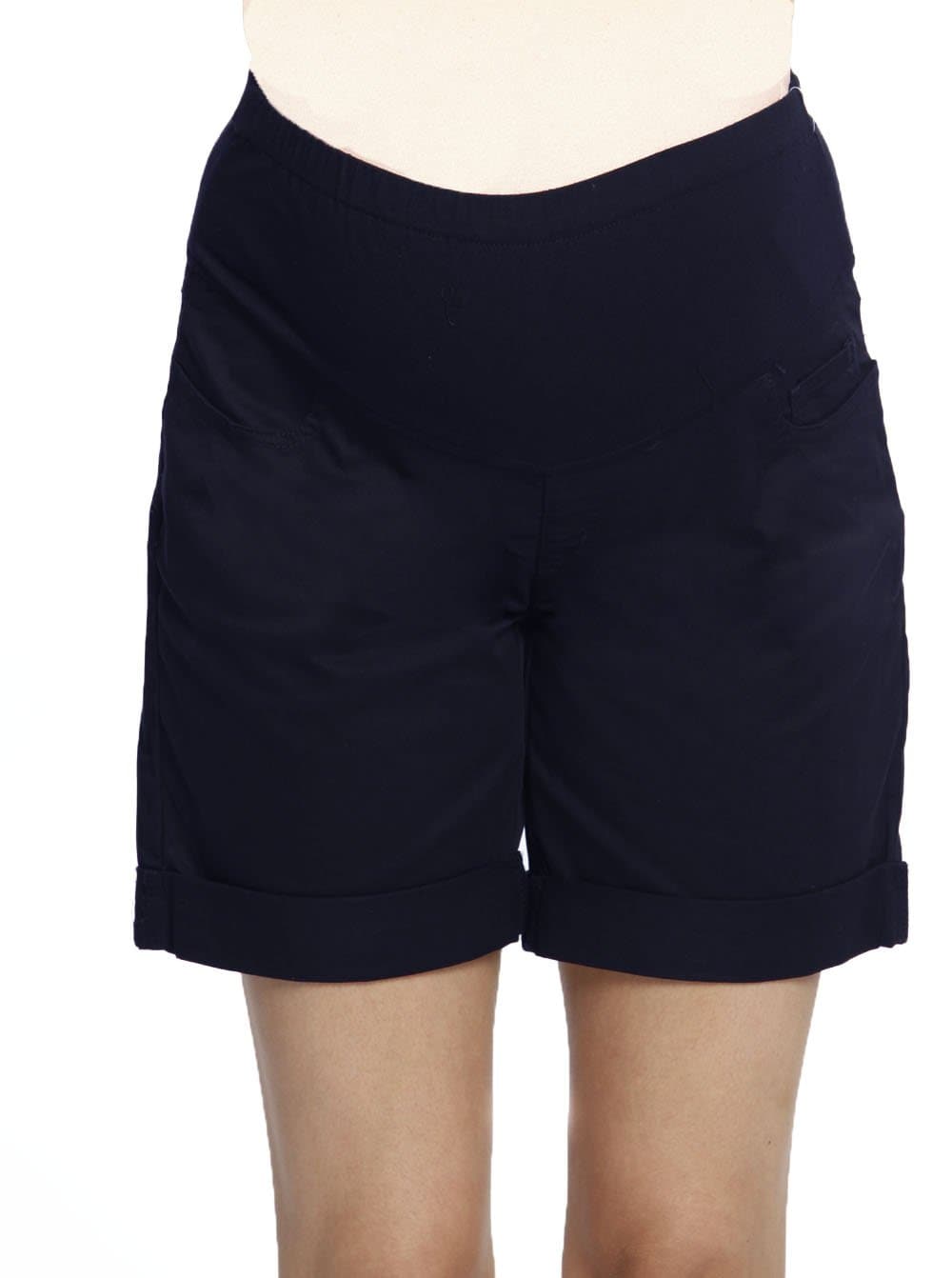 Cotton Maternity New Summer Shorts in Navy - Angel Maternity - Maternity clothes - shop online (1573893865575)