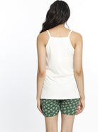 Nursing Summer Pyjama Sleepwear Set - White & Green Print - Angel Maternity - Maternity clothes - shop online (10791520981)