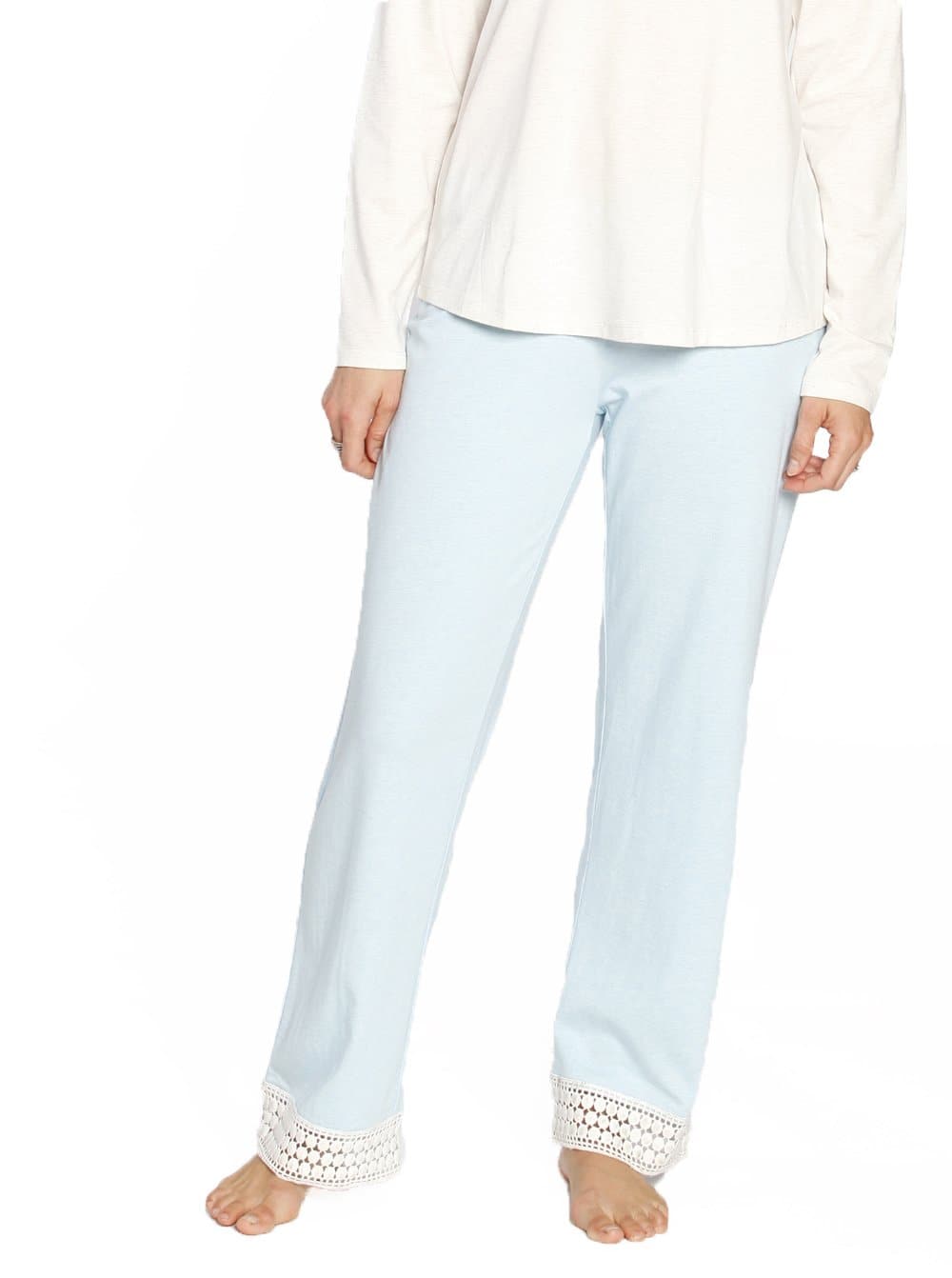 Ruby Joy Lounge Pant with Lace Details - Black - Angel Maternity - Maternity clothes - shop online (198828621845)