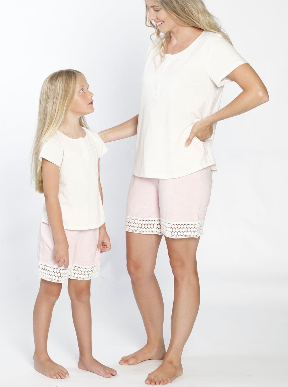 Ruby Joy PJ Sleepwear Mummy Shorts - Pink - Angel Maternity - Maternity clothes - shop online (191033999381)