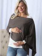 Moozie Mama Luxury Wrap/Poncho Maternity & Nursing Cover in Mocha (6642971836519)