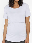 Busy Mummy Cotton Nursing Top in Light Purple - Angel Maternity - Maternity clothes - shop online (10152233798)