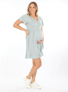 Maternity & Nursing Summer Floral print Dress - Angel Maternity - Maternity clothes - shop online (6593180041319)